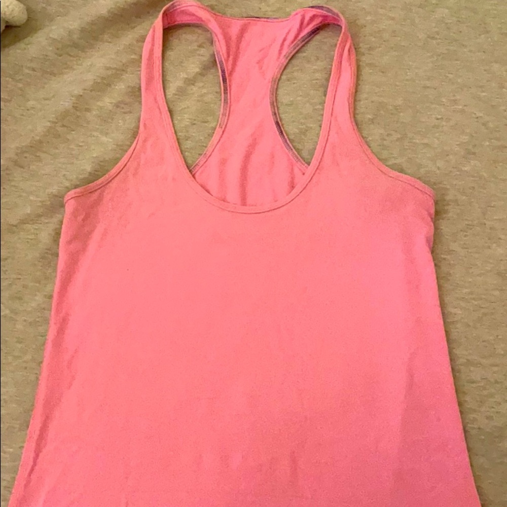 Light pink lululemon tank top